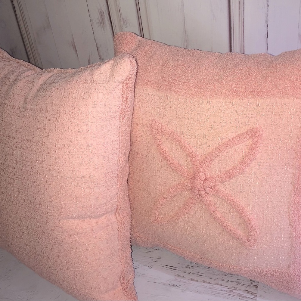 Chenille Pillow Blush Pink